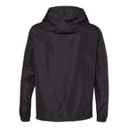 Independent Trading Co. Unisex Lightweight Quarter-Zip Windbreaker Pullover Jacket - Black, L