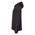 Independent Trading Co. Unisex Lightweight Quarter-Zip Windbreaker Pullover Jacket - Black, L