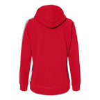 J. America Women's Rival Fleece Hooded Sweatshirt - Red, L
