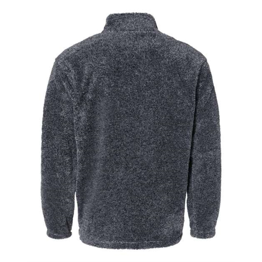 J. America Boundary Shag Frosty Sherpa Quarter-Zip Pullover - Navy, M