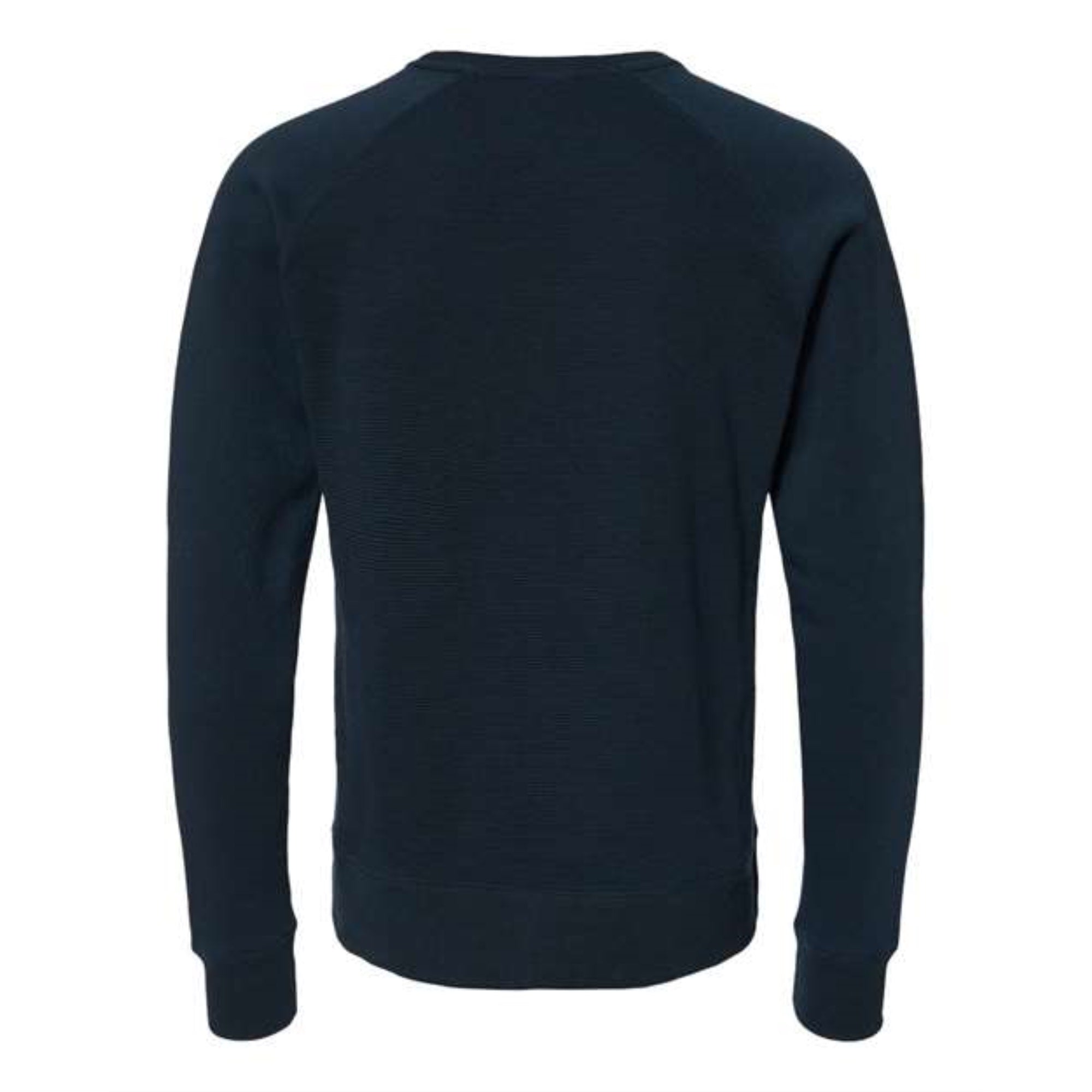 J. America Ripple Fleece Raglan Crewneck Sweatshirt - Navy, S
