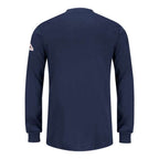 Bulwark Women's Long Sleeve Tagless Henley Shirt - Navy, XL