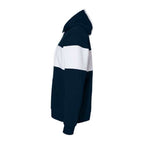 J. America Varsity Fleece Colorblocked Hooded Sweatshirt - Navy, S