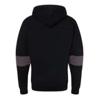 J. America Sport Lace Colorblocked Fleece Hooded Sweatshirt - Black, M