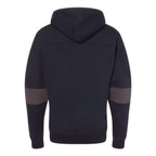 J. America Sport Lace Colorblocked Fleece Hooded Sweatshirt - Navy, M