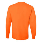 JERZEES Dri-Power Long Sleeve 50/50 T-Shirt - Safety Orange, S