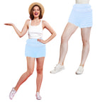 N20 Women's Sexy High Waist Ruffled Petti pants-Light Blue