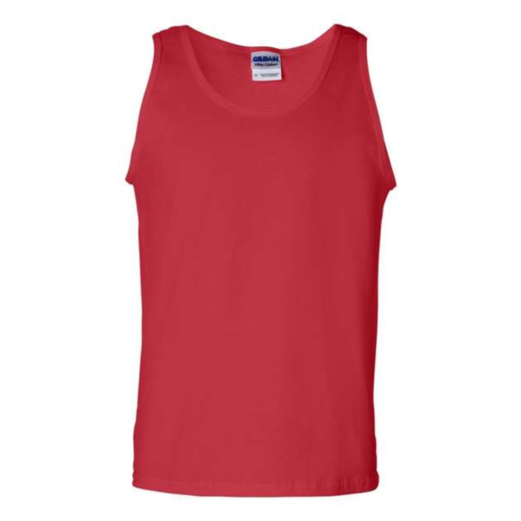 Gildan Ultra Cotton Tank Top - Red, S