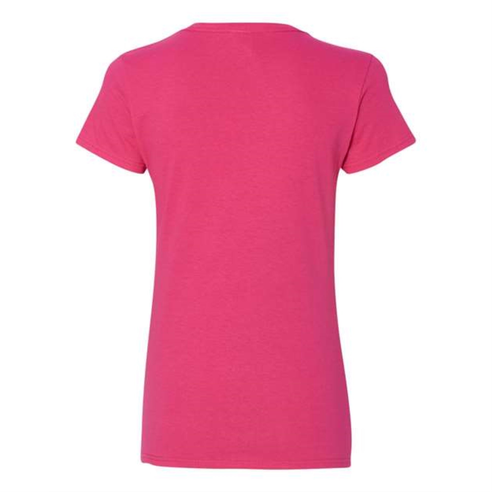 Gildan Heavy Cotton Womens V-Neck T-Shirt - Heliconia, L