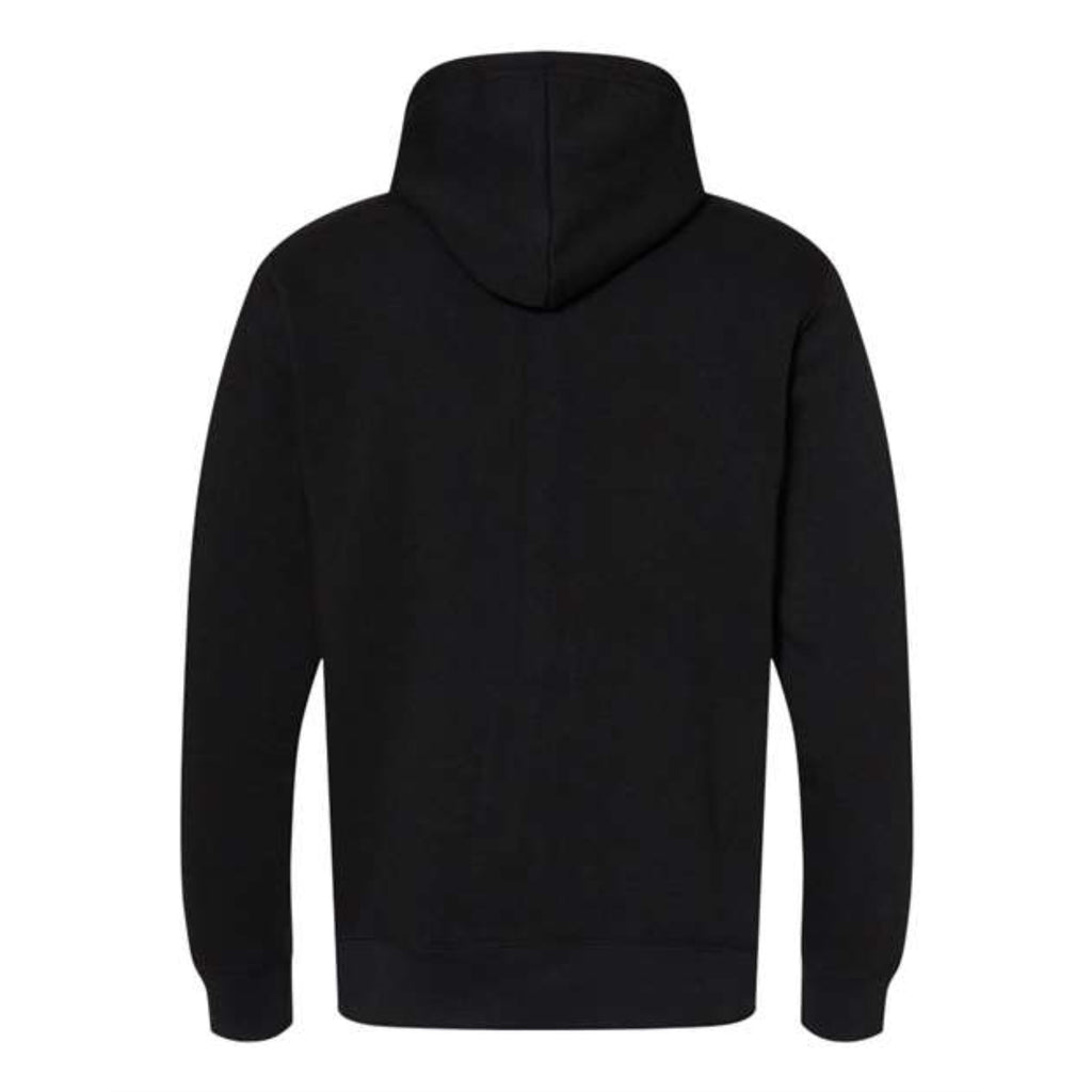 J. America Gaiter Fleece Hooded Sweatshirt - Black, S