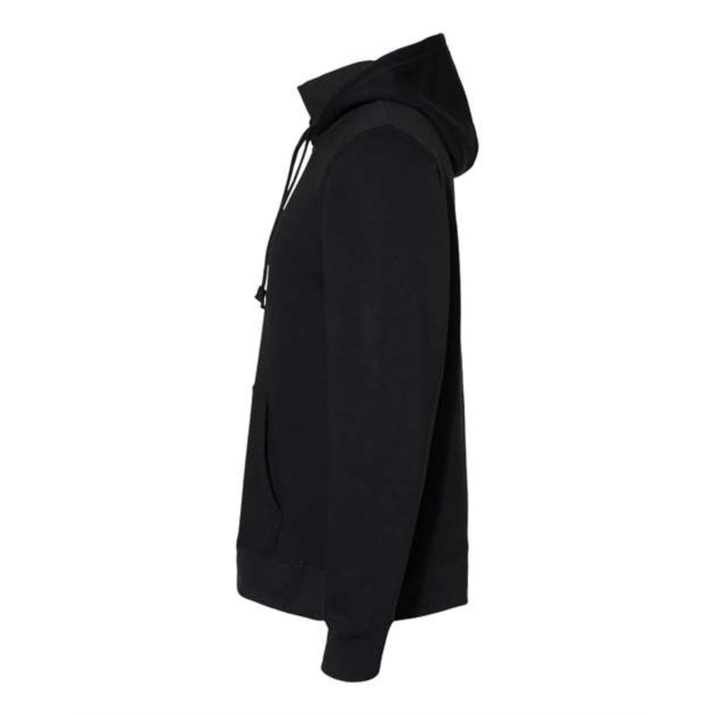 J. America Gaiter Fleece Hooded Sweatshirt - Black, L