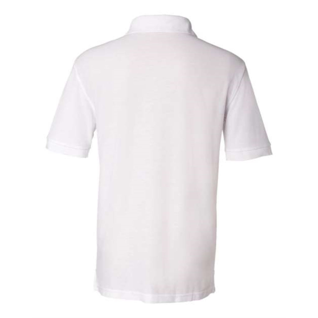 FeatherLite Silky Smooth Piqu Sport Shirt - White, M