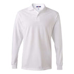 JERZEES SpotShield 50/50 Long Sleeve Sport Shirt - White, L