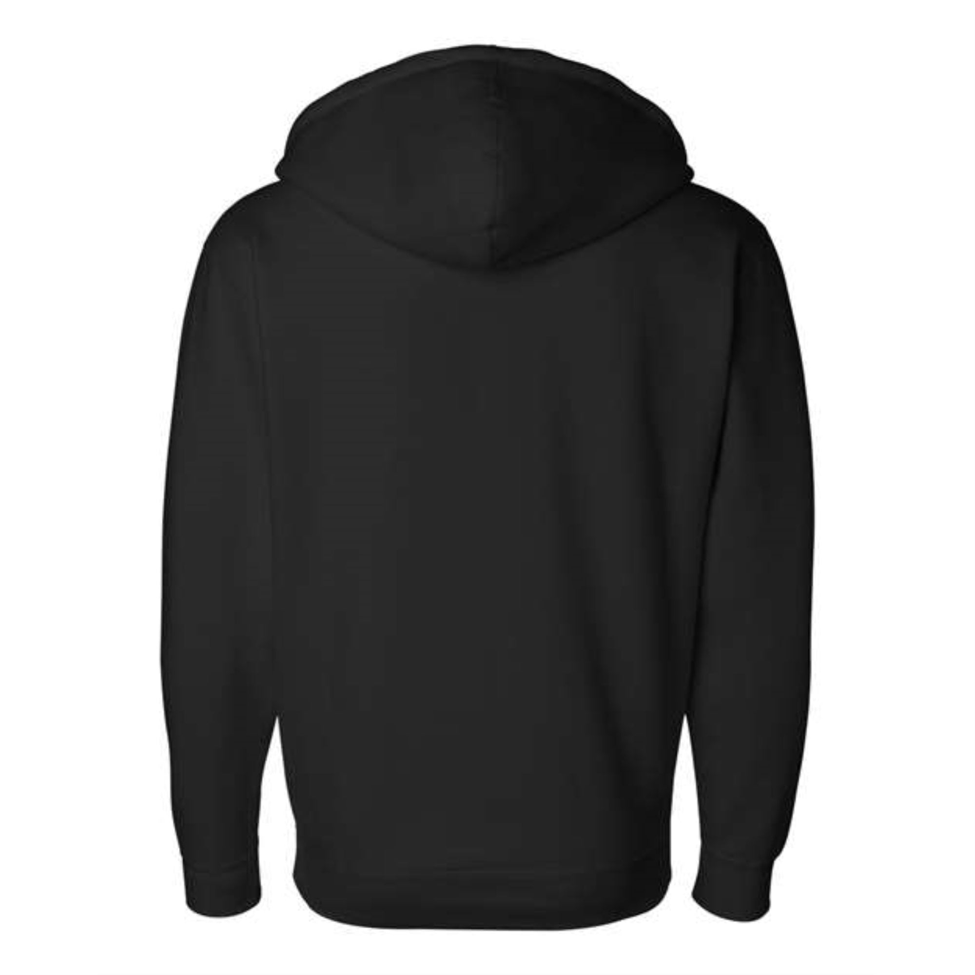 Independent Trading Co. Heavyweight Full-Zip Hooded Sweatshirt - Black, XS
