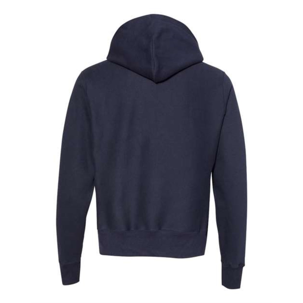Champion Reverse Weave Hooded Sweatshirt - Navy, L