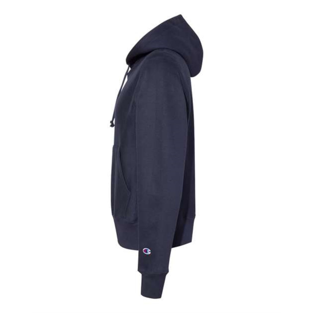 Champion Reverse Weave Hooded Sweatshirt - Navy, L