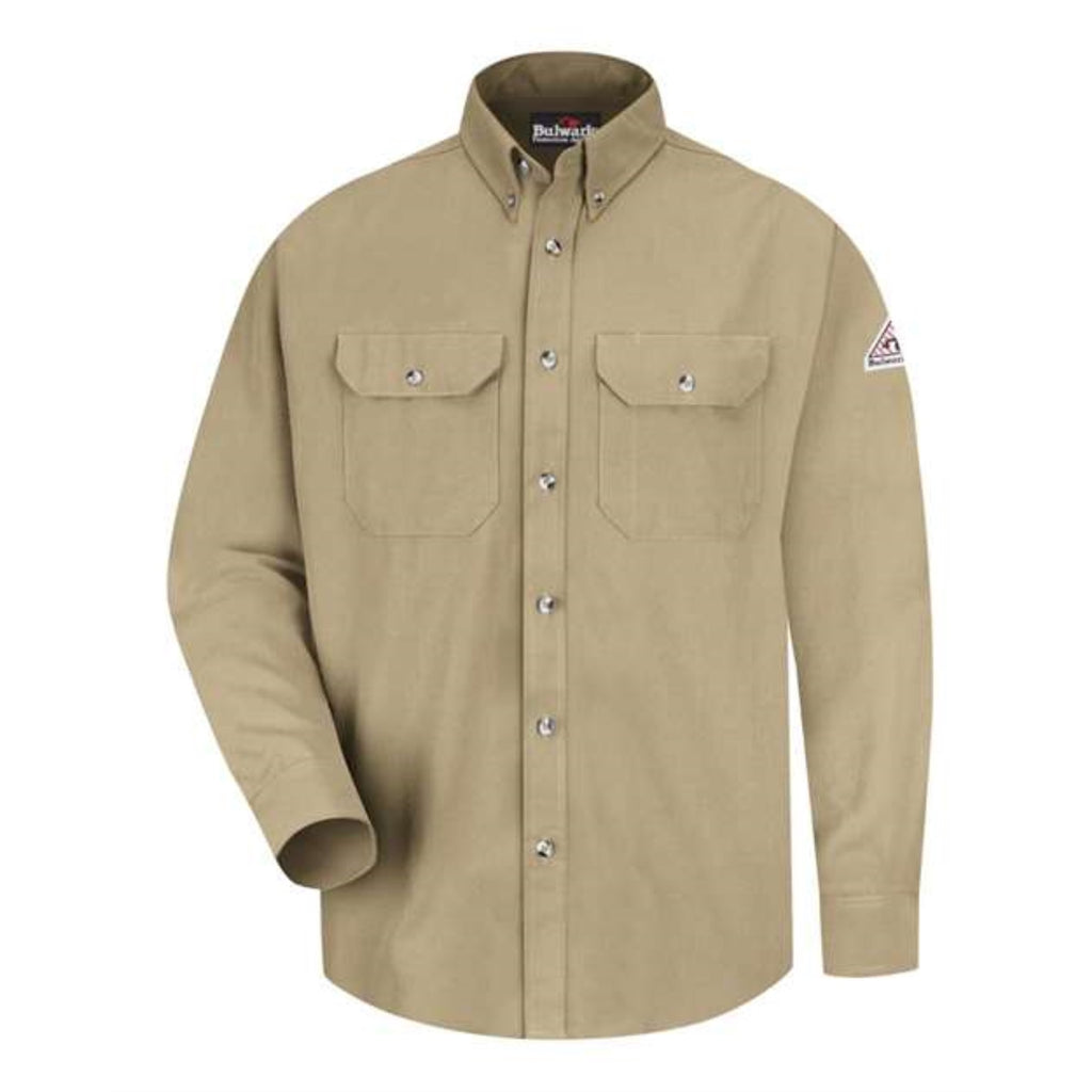 Bulwark Uniform Shirt Long Sizes - Khaki, MT