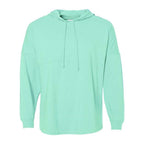 J. America Hooded Game Day Jersey T-Shirt - Mint, M