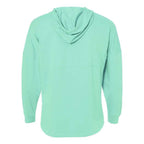 J. America Hooded Game Day Jersey T-Shirt - Mint, M