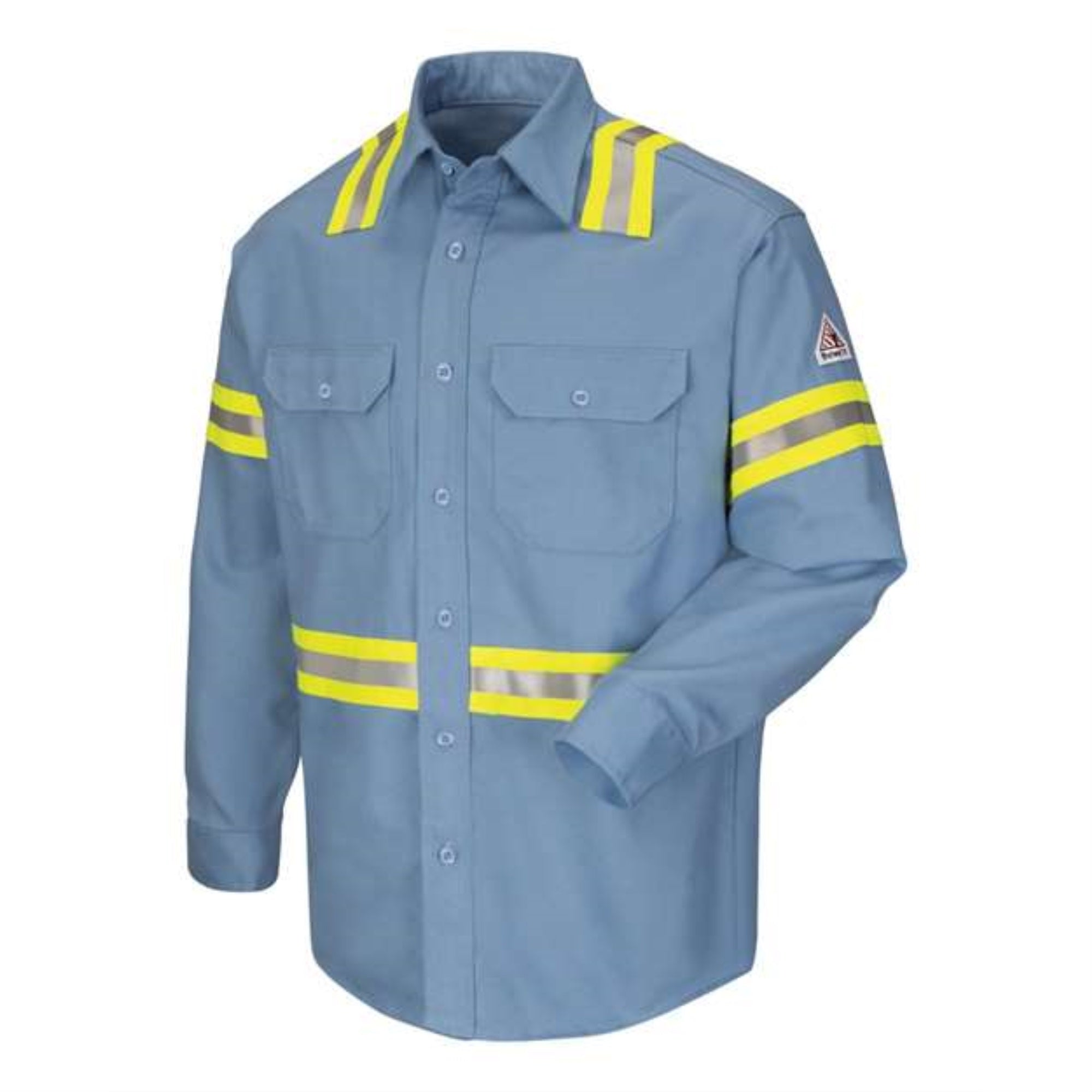 Bulwark Enhanced Visibility Uniform Shirt - Light Blue, XL