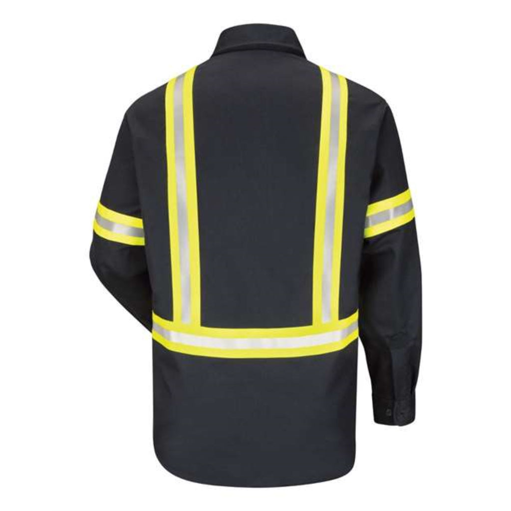 Bulwark Enhanced Visibility Uniform Shirt - Navy, L
