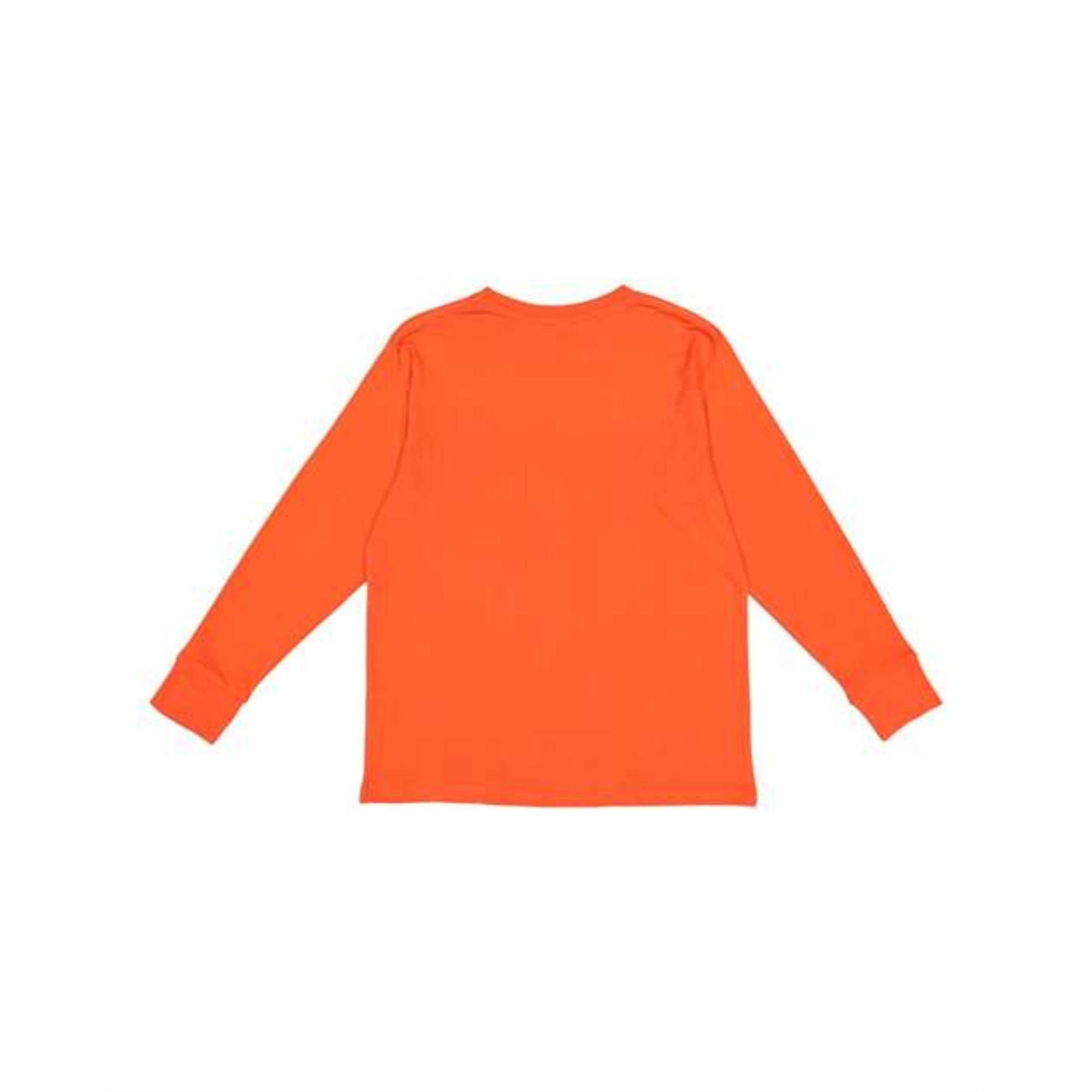 LAT Youth Fine Jersey Long Sleeve Tee - Orange, M