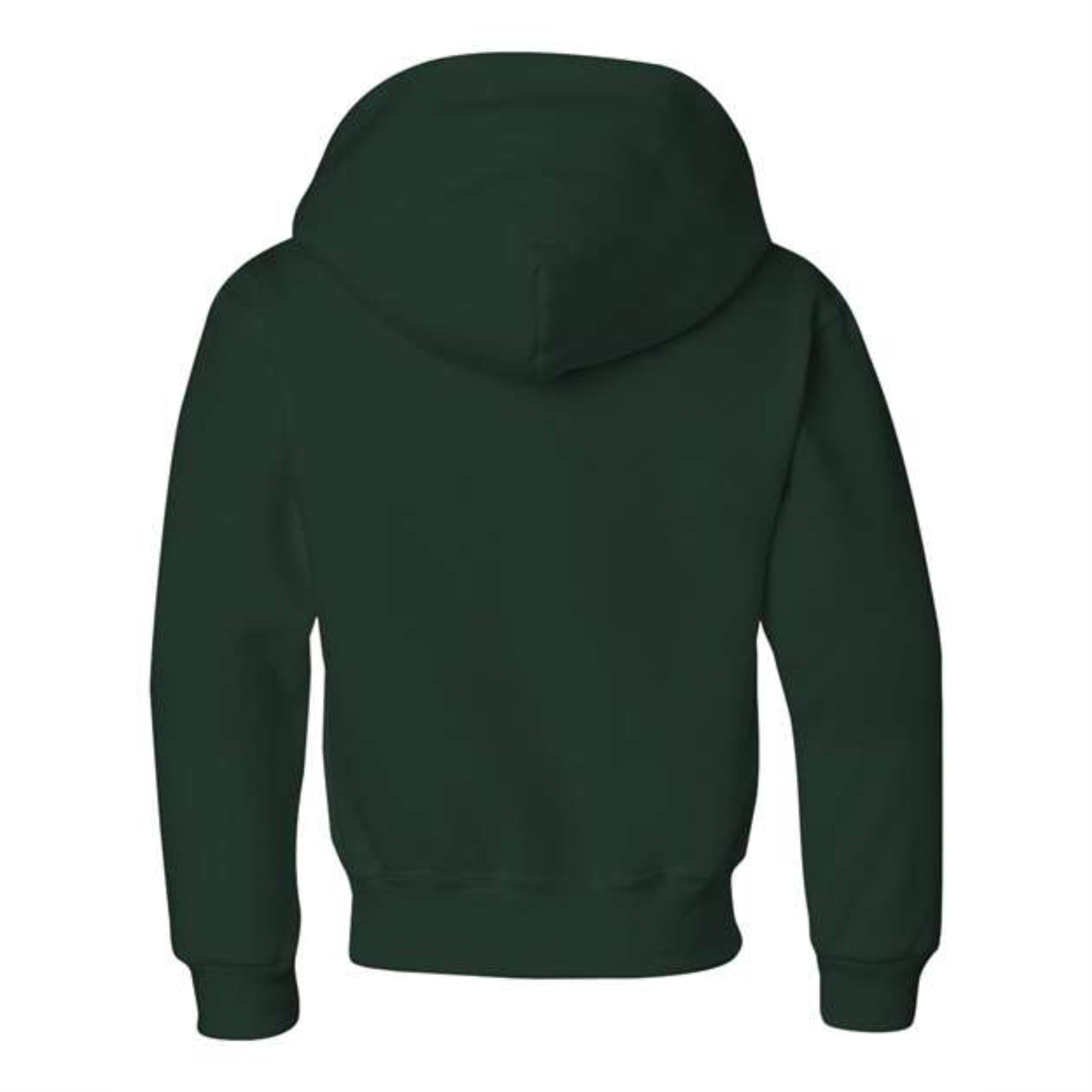 JERZEES NuBlend Youth Hooded Sweatshirt - Forest Green, M