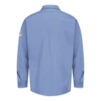 Bulwark Flame Resistant Excel Work Shirt Long Sizes - Light Blue, MT