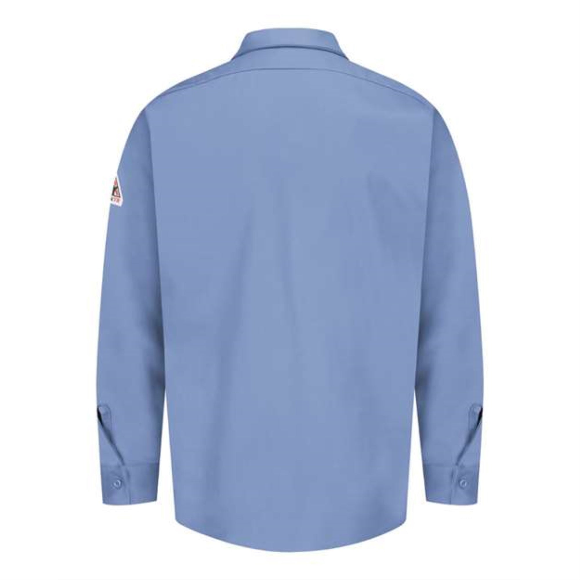 Bulwark Flame Resistant Excel Work Shirt Long Sizes - Light Blue, XLT