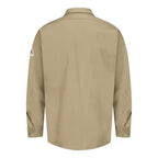 Bulwark Flame Resistant Excel Work Shirt Long Sizes - Khaki, MT
