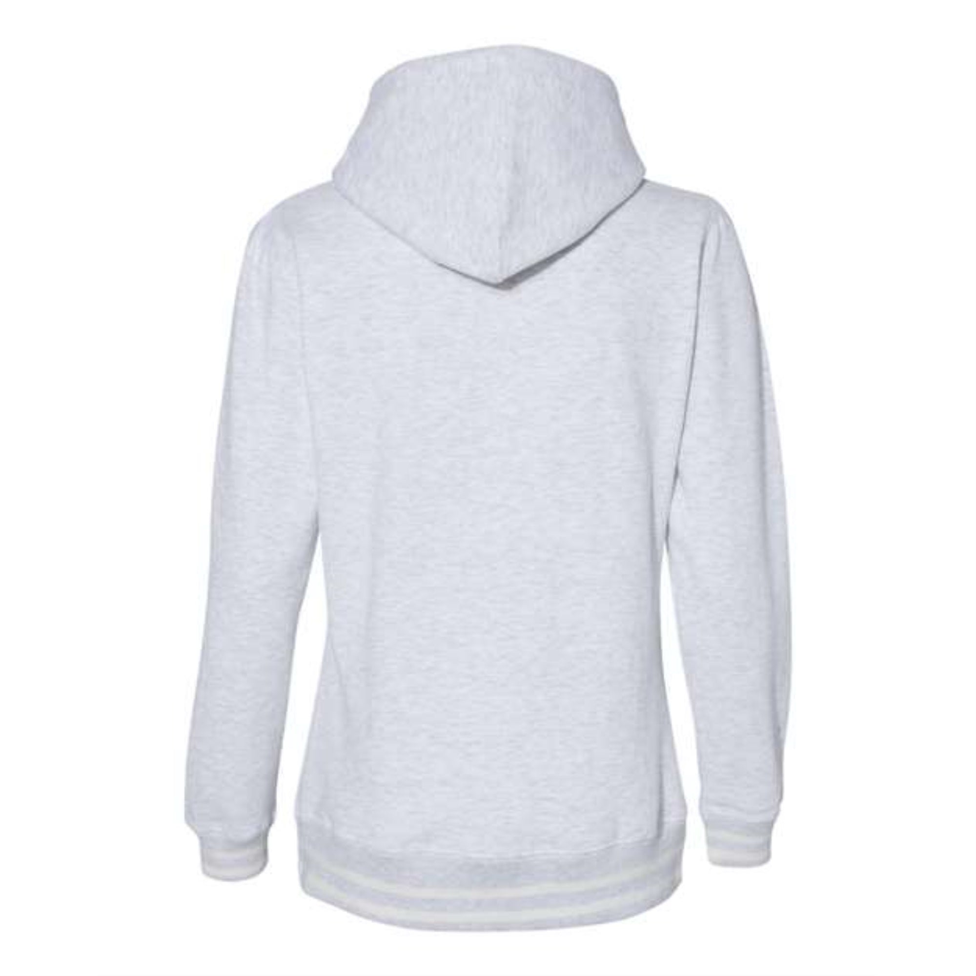 J. America Womens Relay Hooded Sweatshirt - Ash, L