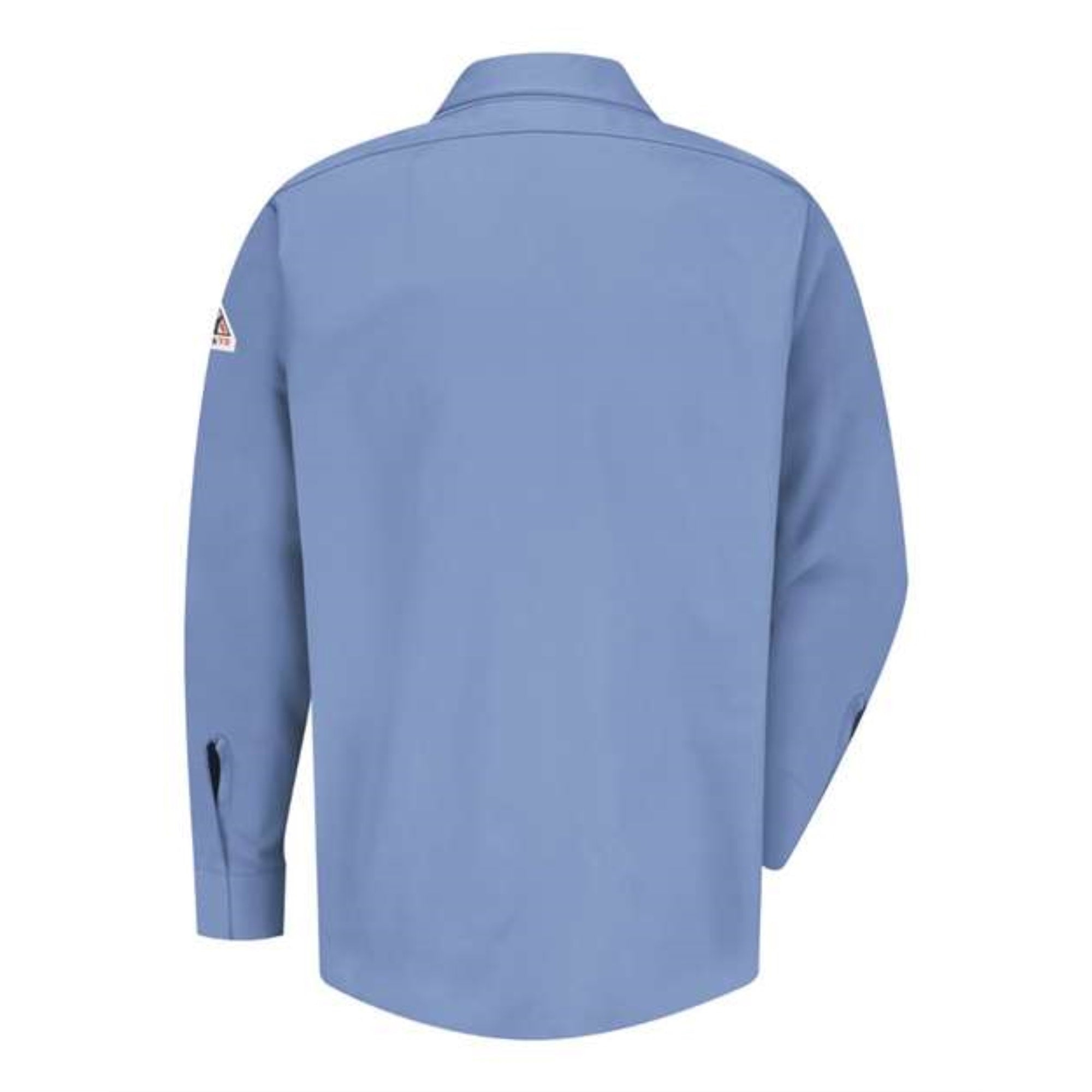 Bulwark Concealed-Gripper Pocketless Work Shirt - Light Blue, S