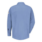 Bulwark Concealed-Gripper Pocketless Work Shirt - Light Blue, M