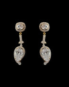 DNS202 Anmol necklace set in zircons and pearls ( READY TO SHIP )