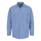 Bulwark Flame Resistant Excel Work Shirt - Light Blue, L
