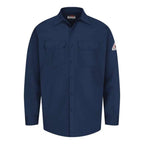 Bulwark Flame Resistant Excel Work Shirt - Navy, M