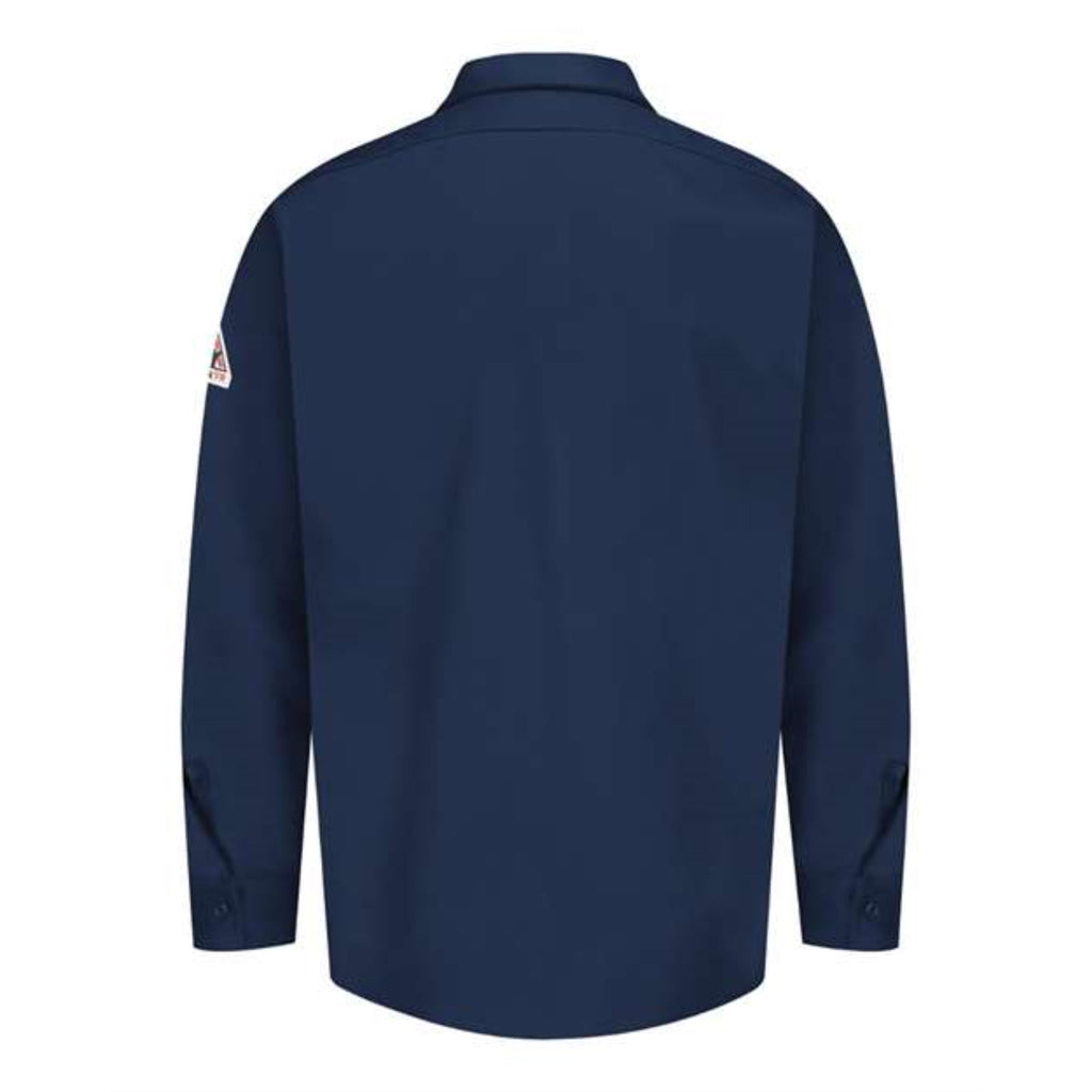 Bulwark Flame Resistant Excel Work Shirt - Navy, L