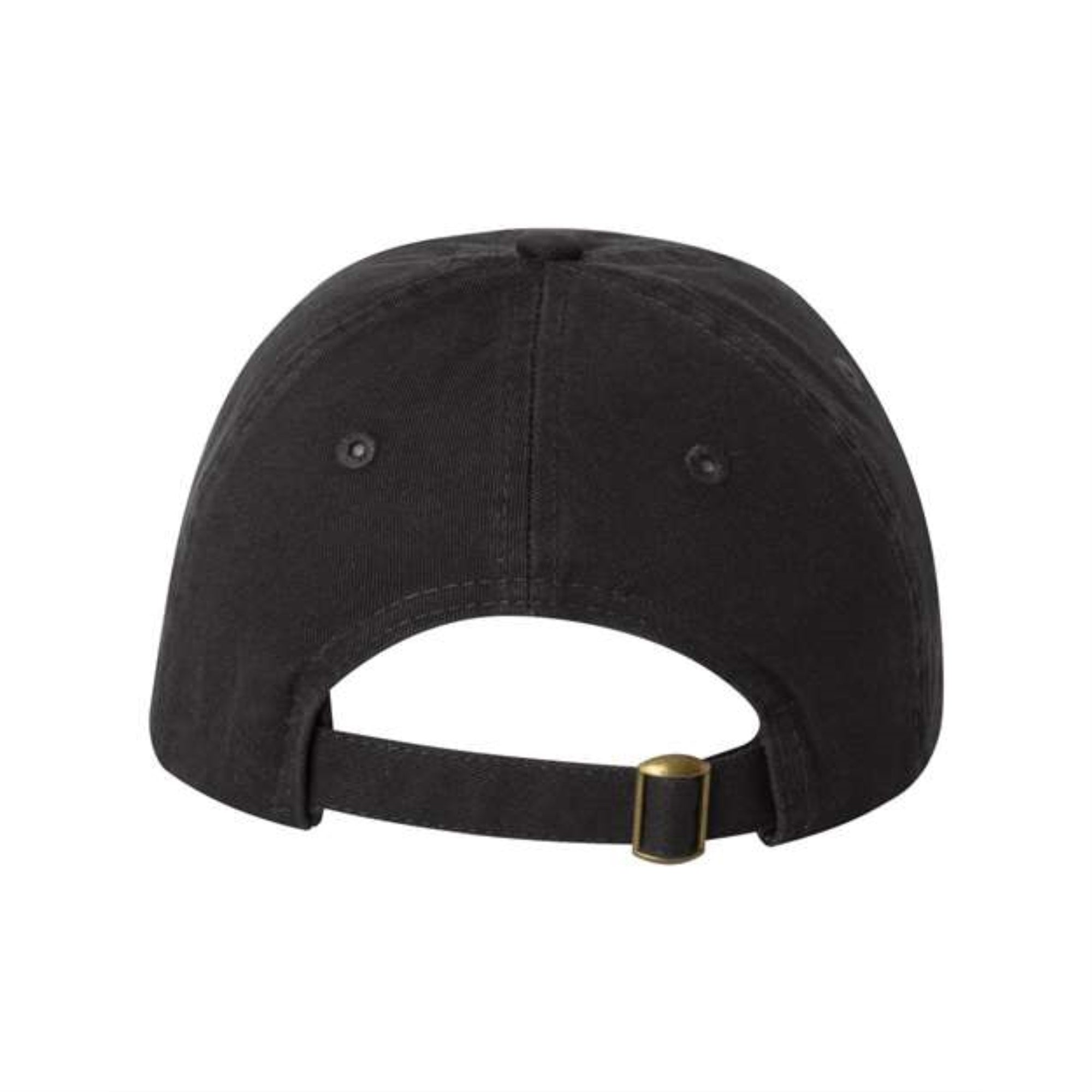Valucap Small Fit Bio-Washed Dad's Cap - Black, Adjustable