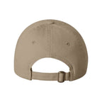Valucap Small Fit Bio-Washed Dad's Cap - Khaki, Adjustable