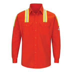 Bulwark Enhanced Visibility Long Sleeve Uniform Shirt - Orange, M
