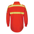 Bulwark Enhanced Visibility Long Sleeve Uniform Shirt - Orange, M