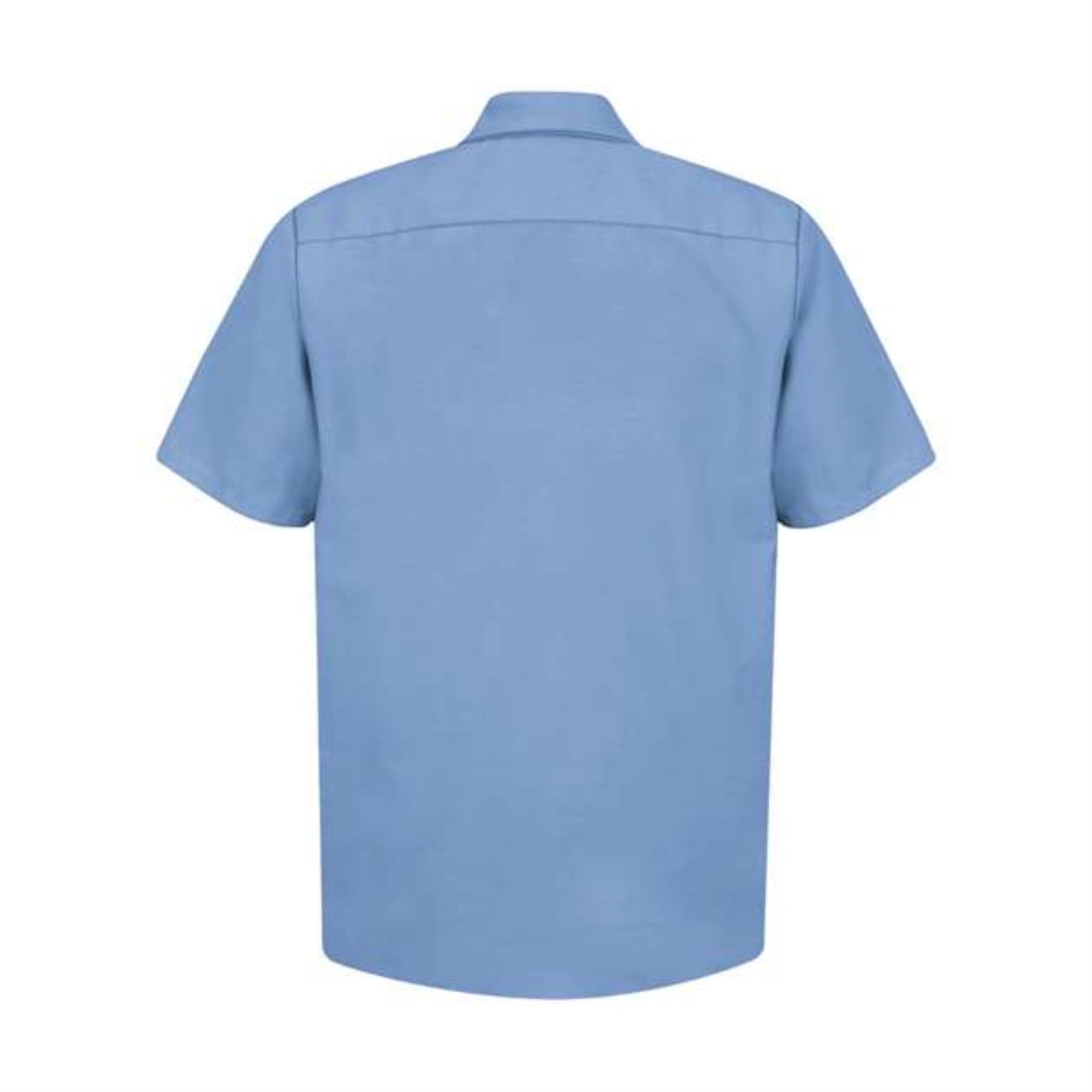 Red Kap Industrial Short Sleeve Work Shirt - Light Blue, L