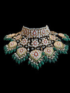 BR466 Subah high quality meena bridal set ( READY TO SHIP )