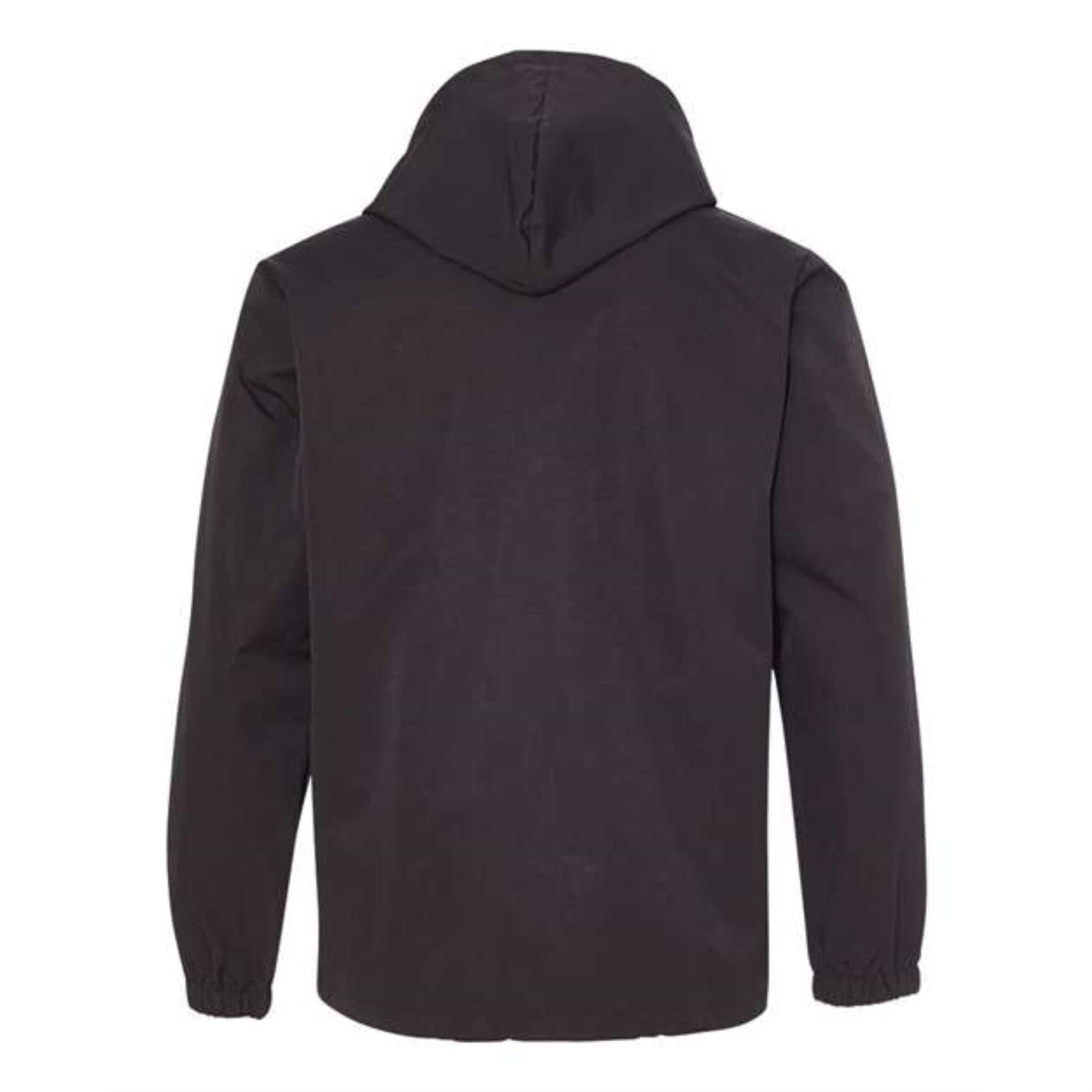 Independent Trading Co. Water-Resistant Hooded Windbreaker - Black, M