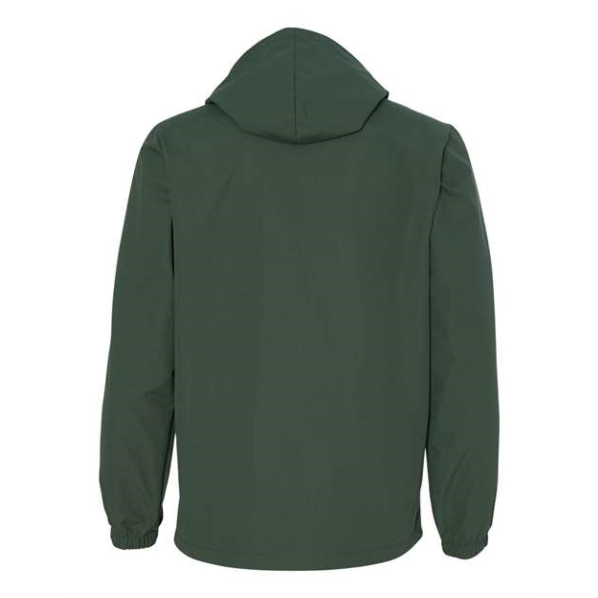 Independent Trading Co. Water-Resistant Hooded Windbreaker - Forest Green, XS