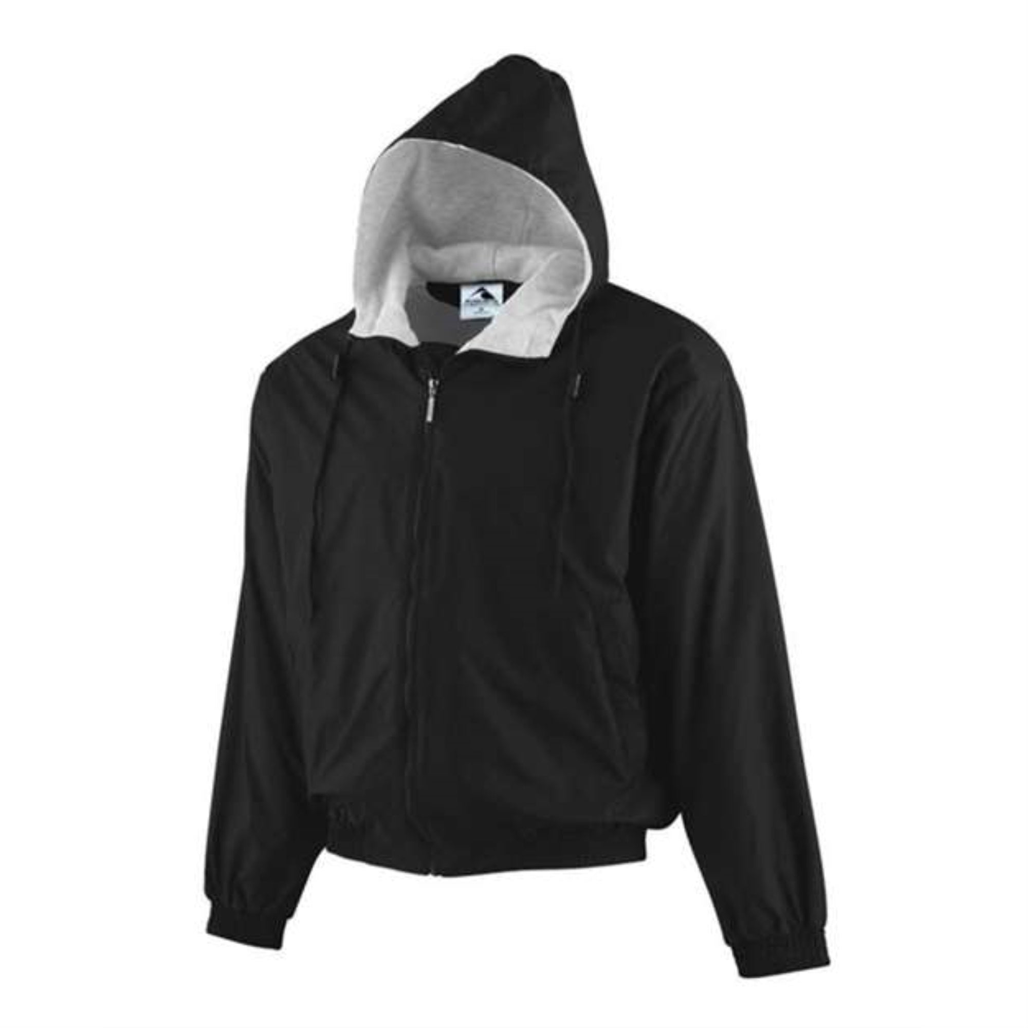 Augusta Sportswear Youth Hooded Taffeta Jacket - Black, L