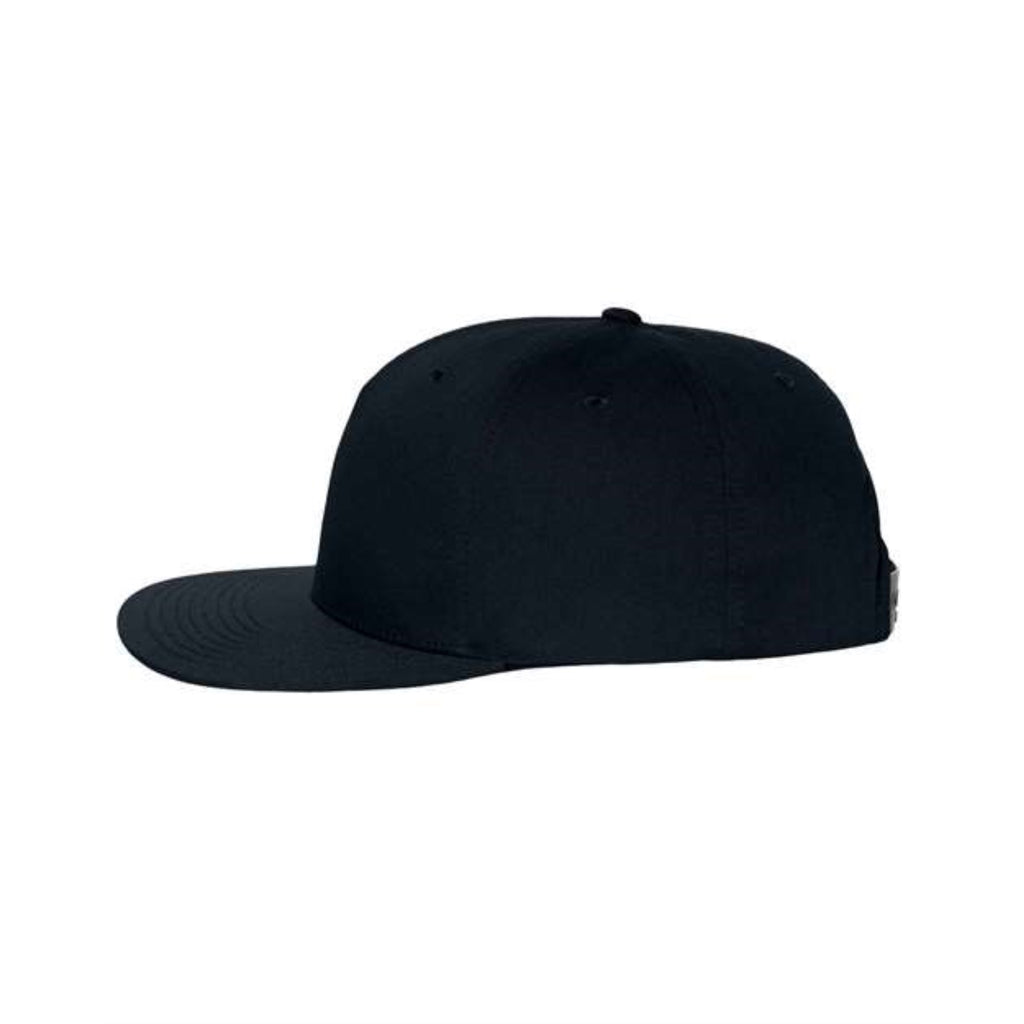 Richardson Pinch Front Twill Back Trucker Cap - Black, One Size