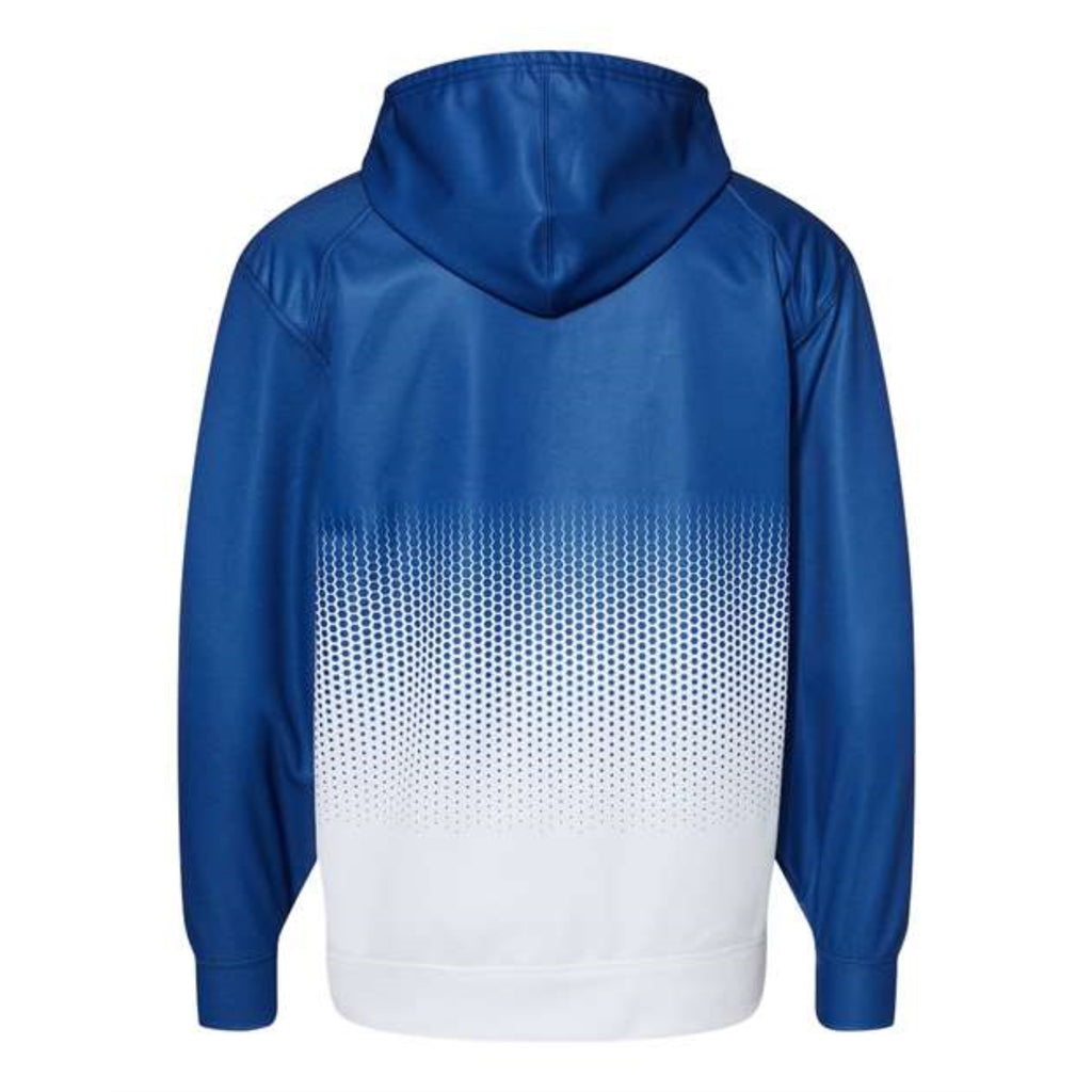 Badger Hex 2.0 Hooded Sweatshirt - Royal, L