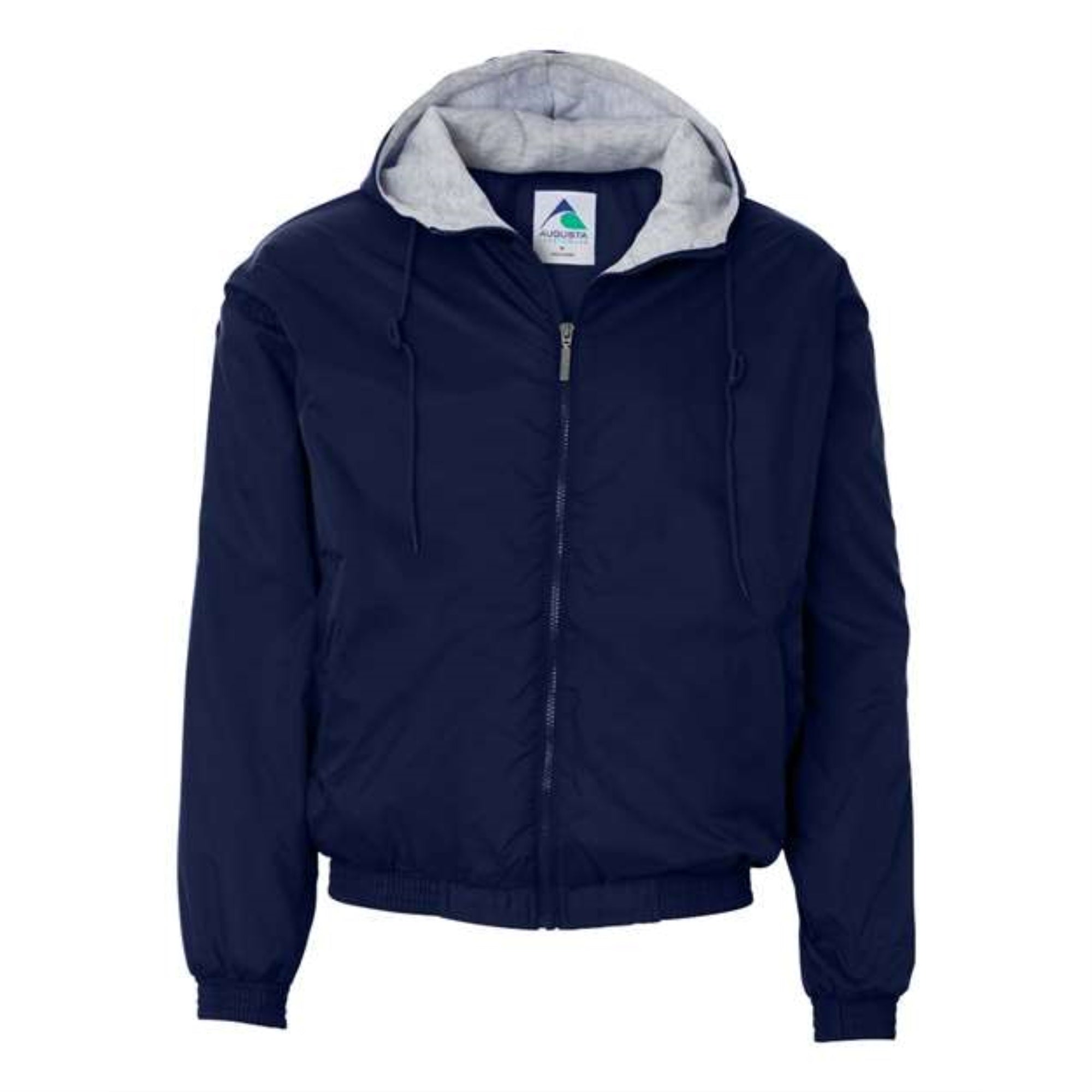 Augusta Sportswear Fleece Lined Hooded Jacket - Navy, L