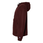 Champion Packable Quarter-Zip Jacket - Maroon, M